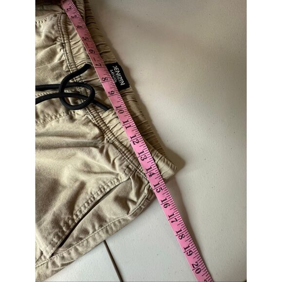 Denizen from Levi's Women’s Tan Khaki Elastic Waist Drawstring Jogger Pants Smal - Picture 5 of 6